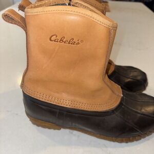 Cabelas 7 Steel Shank Insulated Duck Boots With Leather‎ & Rubber Construction